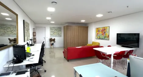 SALA SOFISTICADA  EM EXCELENTE PRÉDIO COMERCIAL NO JD. AQUARIUS