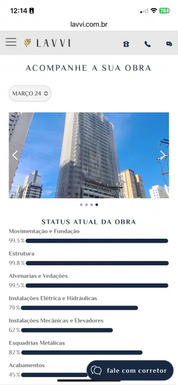 Apartamento Studio - Grand Vitrali  - no coração de Moema -SP